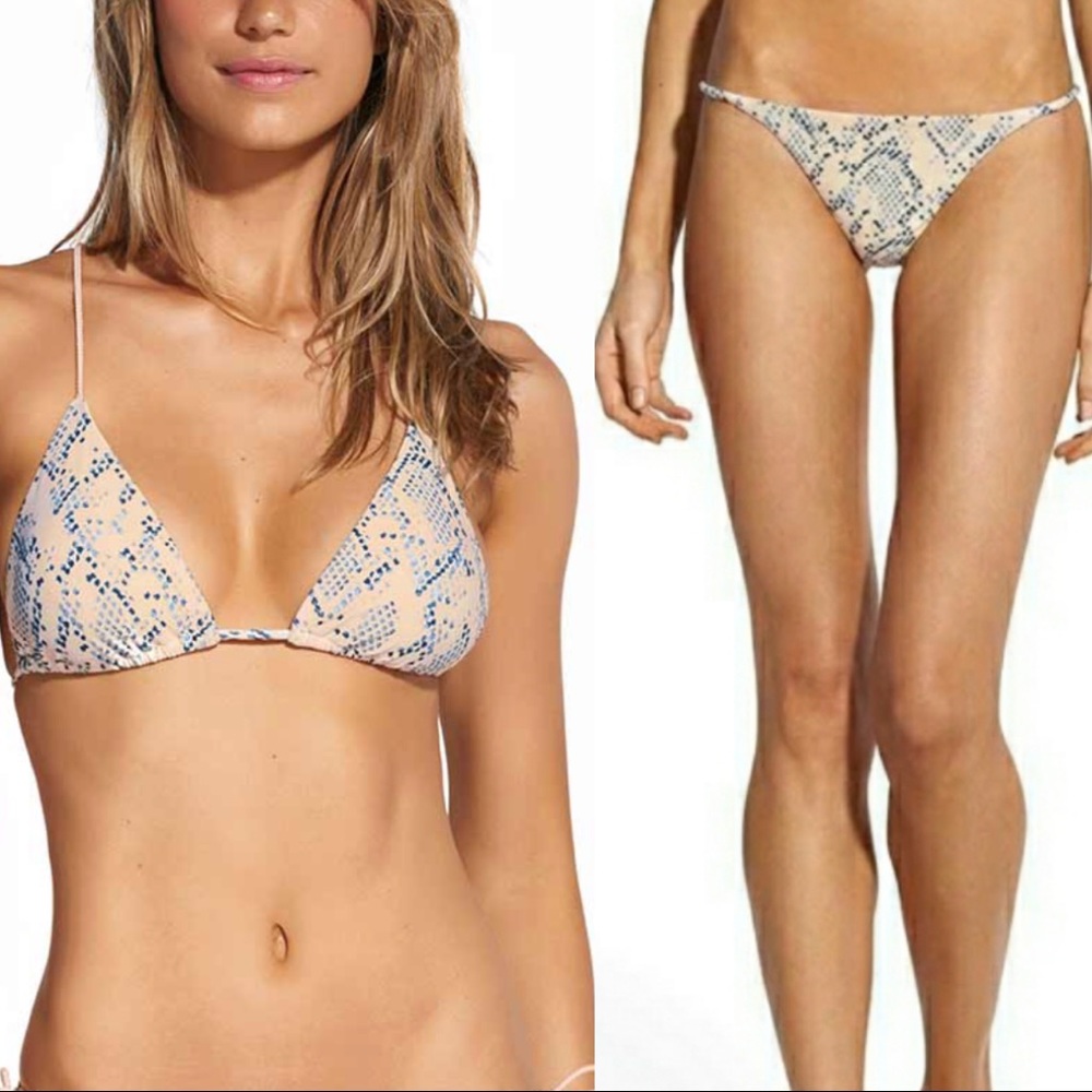 VIX BIKINI TOP & BOTTOM NWT Nusa Balloon Snake L